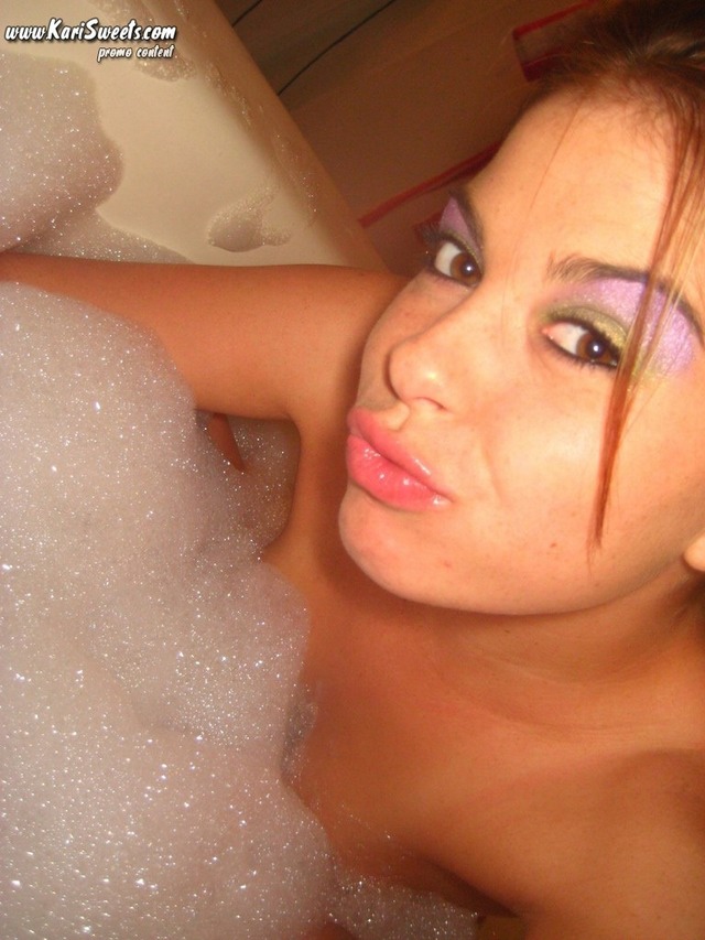 Kari Sweets porn naked bubble bath kari sweets