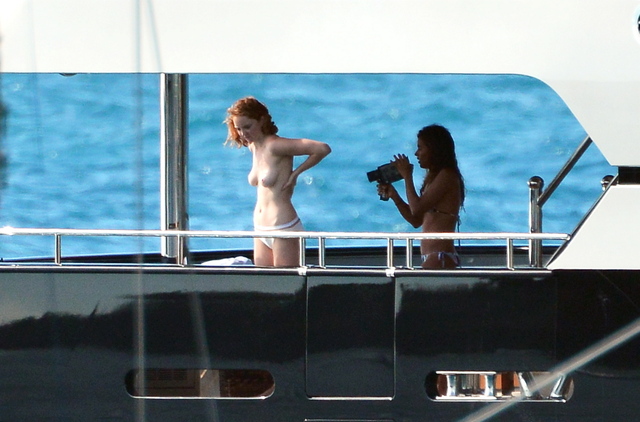 Tawny Cole xxx lily topless cole yacht barts