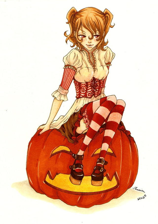 Dee Lilly xxx xxx girl art ariel pumpkin sketch jem