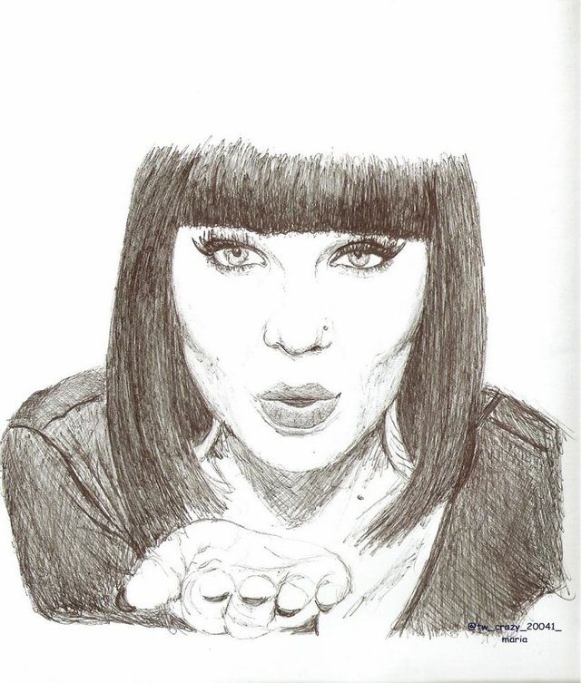 Jessie J xxx jessie art pre drawn biro twcrazy qey