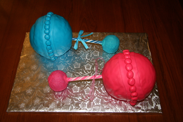 Kristy Baby sex baby cake rattles gender reveal