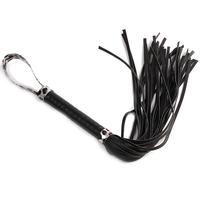 JJ Max sex itm leather whip cowhide flogger handle tassels bondage fetish adult toy