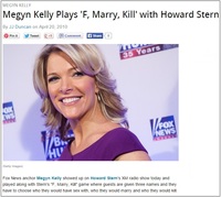 JJ Max sex megyn kelly stern more hypocrisy fox news host played fck marry kill air howard