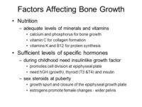 Bony White sex factors affecting bone growth slide