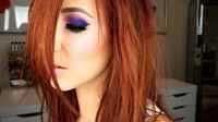 Shawna Hill xxx statement eyes purple teal electric palette