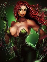 Poison Ivy sex afeef comic art kbles batman poison ivy