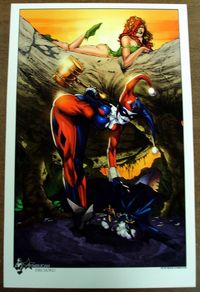 Poison Ivy sex itm super sexy hot harley quinn poison ivy limited edition lithograph print