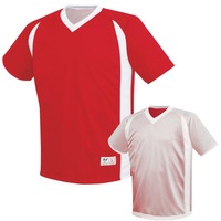 Sequoia Red xxx red wht high five dynamic reversible soccer jersey