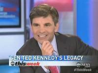 Victoria Kennedy sex thisweek stephanopoulos brent baker celebrates obamacare victory someone special kennedy