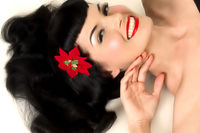 Bettie Page xxx bettie page vintage modern hair