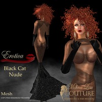 Black Cat porn erotica black cat nude mohna lisa couture more mesh