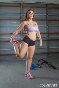 Cum On Tiffany porn pics busty amateur teen tiffany gets hot doing workout