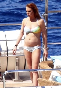 Italy Rose xxx lindsay lohan bikini yacht italy pictures xxx photos nude naked pics porn stripes
