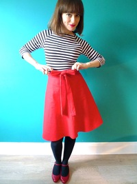 Lauren Mai xxx miette red wide introducing perfect sewing